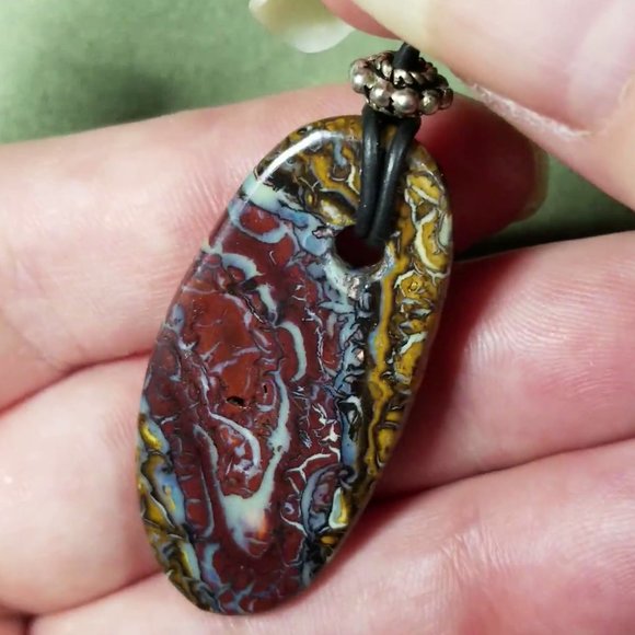 ***SOLD*** Unisex Australian Koroit Opal Pendant - Picture 7 of 9